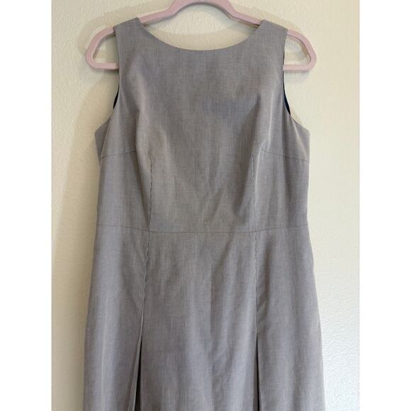 BROOKS BROTHERS 346 Sheath Dress Blue White Pin Stripe Professional Size 12 - Picture 4 of 7